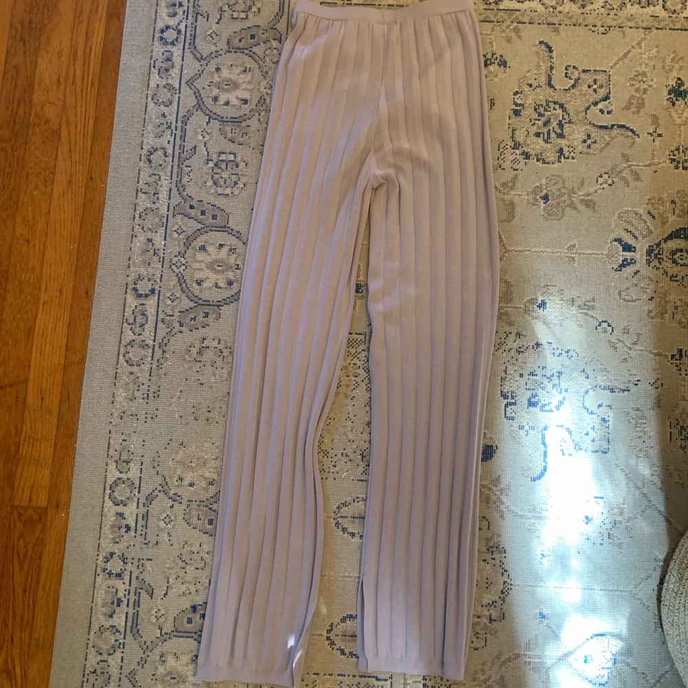 Lavender Ribbed Pants - Picture 4 of 4